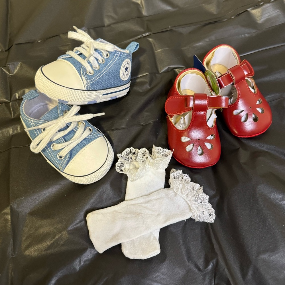 Valen Sina Newborn Baby Girl Shoes - Picture 3 of 3